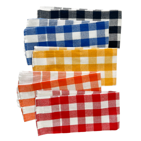 Lavender "Florina" Pack of 2pcs X-Large Kitchen Towel | Cotton Rich Hand Towel Pack | Quick Absorbent | Cleaning Napkin | Multi Purpose Cleaning Cloth | Size: 45 x 70 Cm (17.7 x 27.6 in)  | Waffle Weave