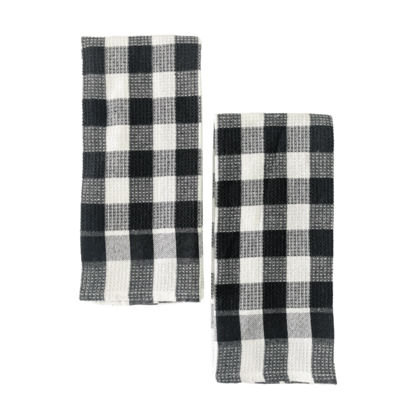Lavender "Florina" Pack of 2pcs X-Large Kitchen Towel | Cotton Rich Hand Towel Pack | Quick Absorbent | Cleaning Napkin | Multi Purpose Cleaning Cloth | Size: 45 x 70 Cm (17.7 x 27.6 in)  | Waffle Weave - Image 5