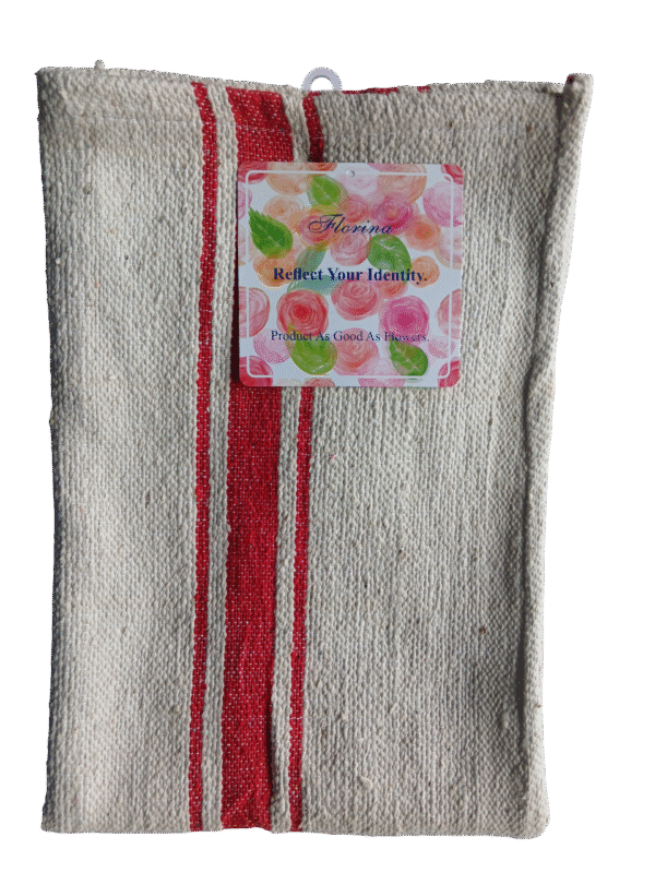 Dahlia "Florina" Pack of 2pcs Big Floor Cloth | Handloom Made | High Absorbent | Cleaning Cloth | Multi Purpose Cleaning Cloth | Size: 63 x 63 Cm (24.8 x 24.8 in) |Matty Weave - Image 3