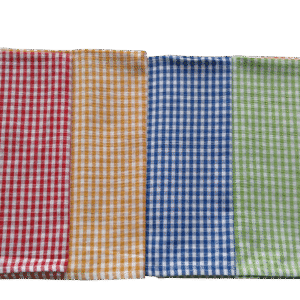 Iris  "Florina" Pack of 1pcs Large Kitchen Towel | Cotton Rich Hand Towel Pack | Quick Absorbent | Cleaning Napkin | Multi Purpose Cleaning Cloth | Size: 41 x 64 Cm (16 x 25 in)  | Plain Checks Weave