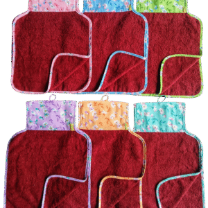 Periwinkle  "Florina" 1 Pc Hanging Washbasin Towel | 2 Flaps | Thoughtfully Curated Selection  |  Washbassin Cloth | Hand & Face Towel | Size: 28 x 40 Cm (11 x 15.7 in) | Terry Towel