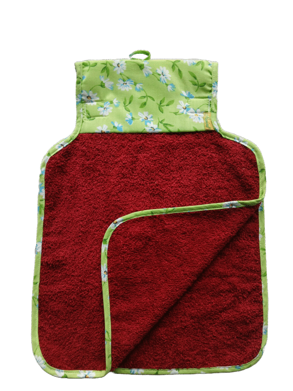 Periwinkle  "Florina" 1 Pc Hanging Washbasin Towel | 2 Flaps | Thoughtfully Curated Selection  |  Washbassin Cloth | Hand & Face Towel | Size: 28 x 40 Cm (11 x 15.7 in) | Terry Towel - Image 7
