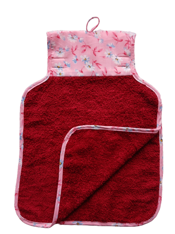 Periwinkle  "Florina" 1 Pc Hanging Washbasin Towel | 2 Flaps | Thoughtfully Curated Selection  |  Washbassin Cloth | Hand & Face Towel | Size: 28 x 40 Cm (11 x 15.7 in) | Terry Towel - Image 6