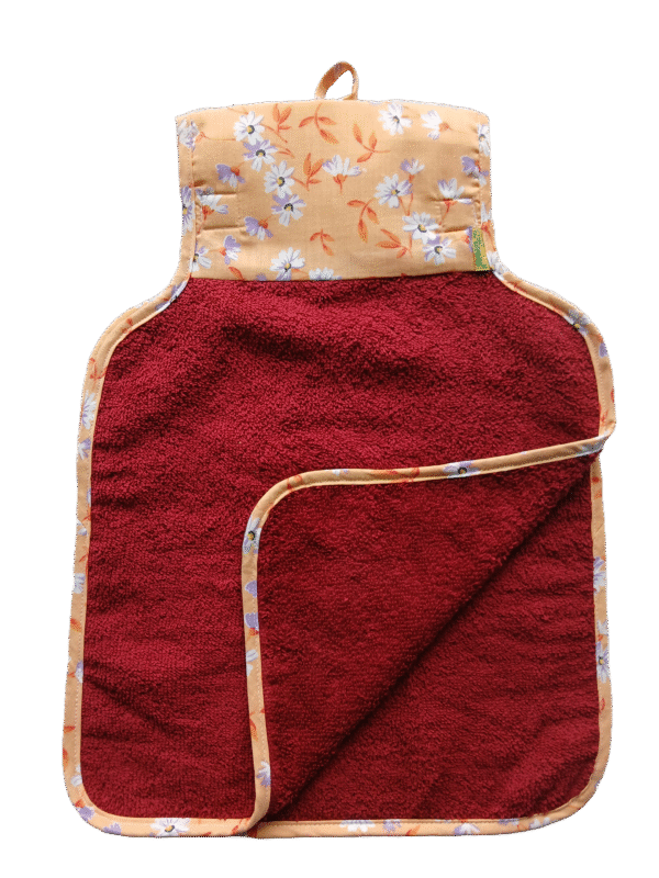 Periwinkle  "Florina" 1 Pc Hanging Washbasin Towel | 2 Flaps | Thoughtfully Curated Selection  |  Washbassin Cloth | Hand & Face Towel | Size: 28 x 40 Cm (11 x 15.7 in) | Terry Towel - Image 4