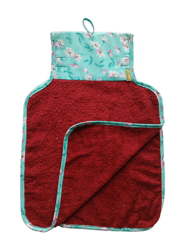 Periwinkle  "Florina" 1 Pc Hanging Washbasin Towel | 2 Flaps | Thoughtfully Curated Selection  |  Washbassin Cloth | Hand & Face Towel | Size: 28 x 40 Cm (11 x 15.7 in) | Terry Towel - Image 3