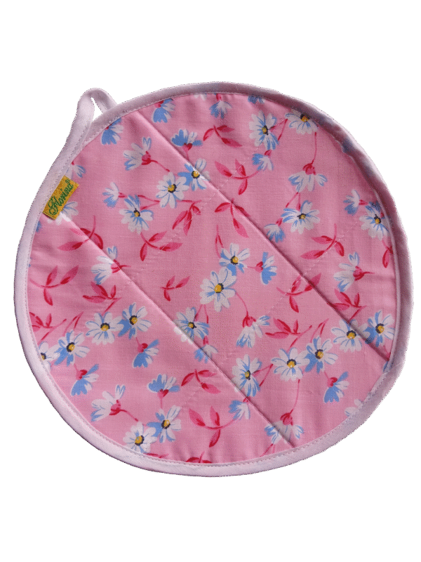 Sunflower  "Florina" 2 Pc Roti Mat | Roti Fresh Mat | Thoughtfully Curated Selection  |  Roti Cover | Hot-pad Trivet | Size: 22Cm Dia (8.66 in) | Round Cassrole roti cover - Image 6