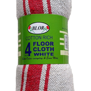 Poeny "Florina" Pack of 4pcs Big Floor Cloth | Handloom Made | High Absorbent | Cleaning Cloth | Multi Purpose Cleaning Cloth | Size: 63 x 63 Cm (24.8 x 24.8 in) |Matty Weave