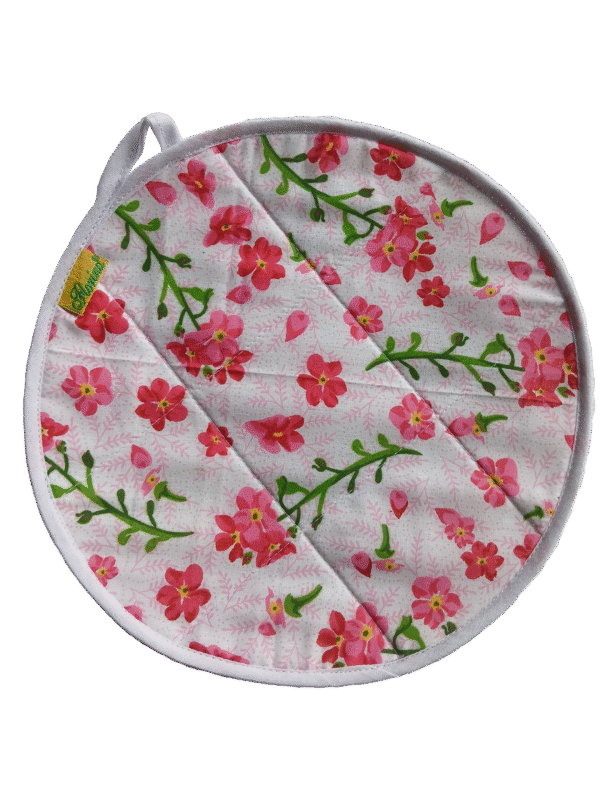 Sunflower  "Florina" 2 Pc Roti Mat | Roti Fresh Mat | Thoughtfully Curated Selection  |  Roti Cover | Hot-pad Trivet | Size: 22Cm Dia (8.66 in) | Round Cassrole roti cover - Image 8