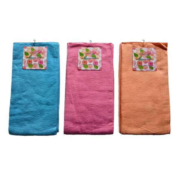 Roll Ro "Florina" Pack of 2pcs Super-Big Cloth | Cotton Rich | Ultra-Soft | Car /Bike Washing Cloth | Multi Purpose Cleaning Cloth | Size: 66 x 66 Cm (26 x 26 in) |Raising Weave - Image 2