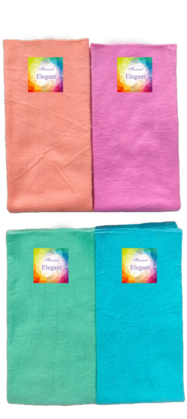 Roll Ro "Florina" Pack of 2pcs Super-Big Cloth | Cotton Rich | Ultra-Soft | Car /Bike Washing Cloth | Multi Purpose Cleaning Cloth | Size: 66 x 66 Cm (26 x 26 in) |Raising Weave