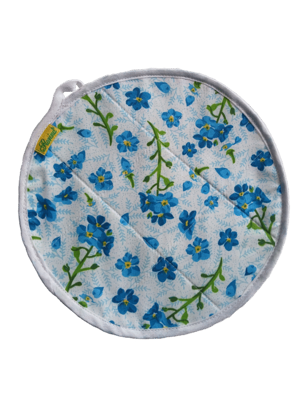 Sunflower  "Florina" 2 Pc Roti Mat | Roti Fresh Mat | Thoughtfully Curated Selection  |  Roti Cover | Hot-pad Trivet | Size: 22Cm Dia (8.66 in) | Round Cassrole roti cover - Image 2